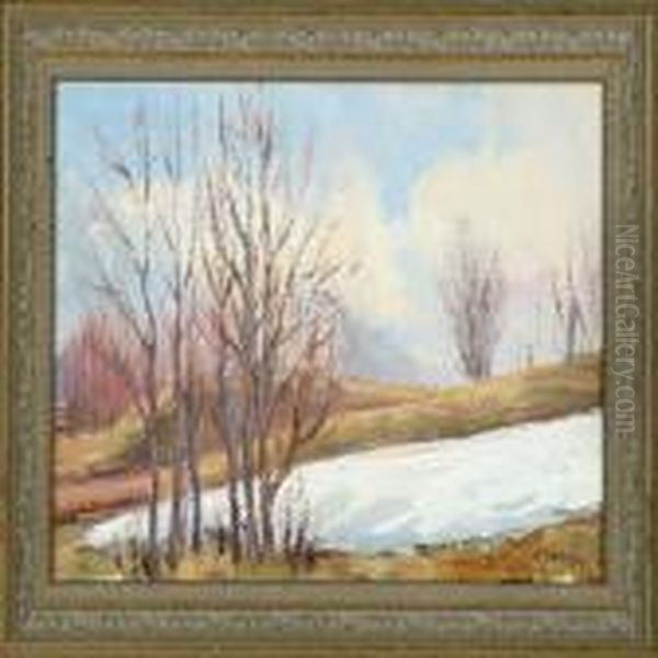 A Forest At Springtime Oil Painting by Andrei Afanas Evich Egorov