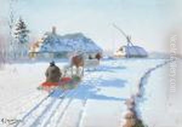 Afanasevich Egorov Oil Painting by Andrei Afanas Evich Egorov