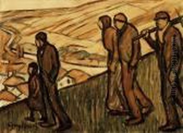 Homeward Bound Oil Painting by Jozsef Egry