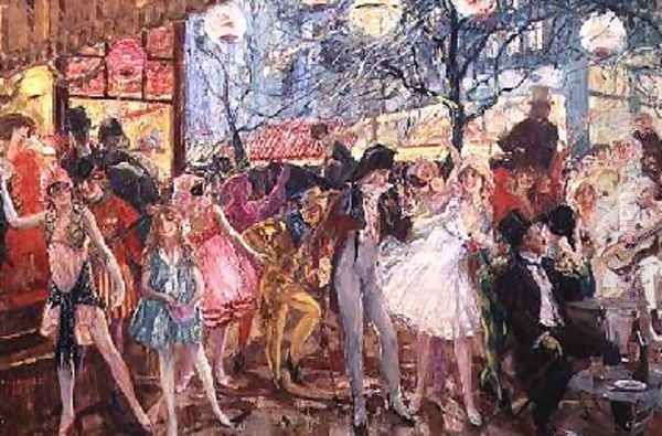 Carnival Oil Painting by Camille Nicolas Lambert