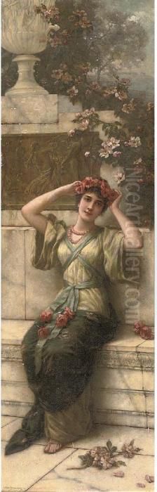 Flowers Of The Field Oil Painting by Eisman Semenowsky