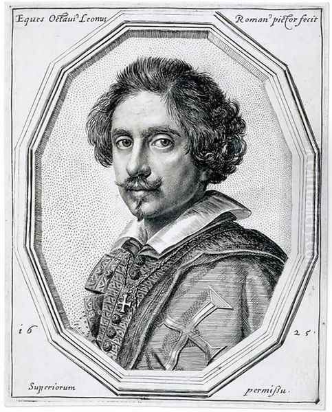 Self-Portrait 1625 Oil Painting by Ottavio Leoni