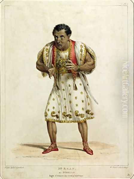 Portrait of Mr Edmund Kean 1787-1833 as Othello Oil Painting by Lambert, E.F.