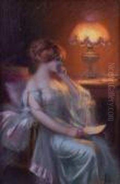 La Reveuse Oil Painting by Delphin Enjolras