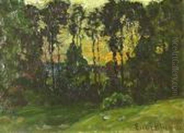 Summer Sunset, Williamstown, Massachusetts Oil Painting by John Joseph Enneking