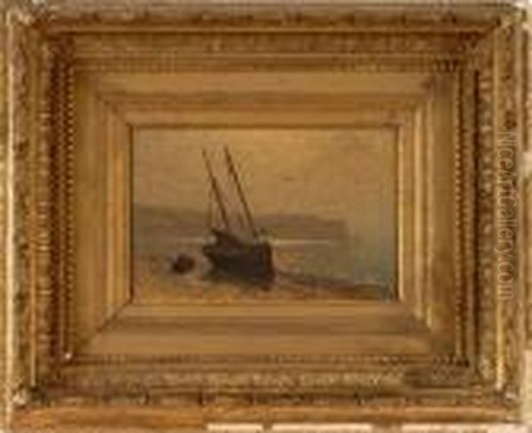 Fishing Boat Oil Painting by John Joseph Enneking