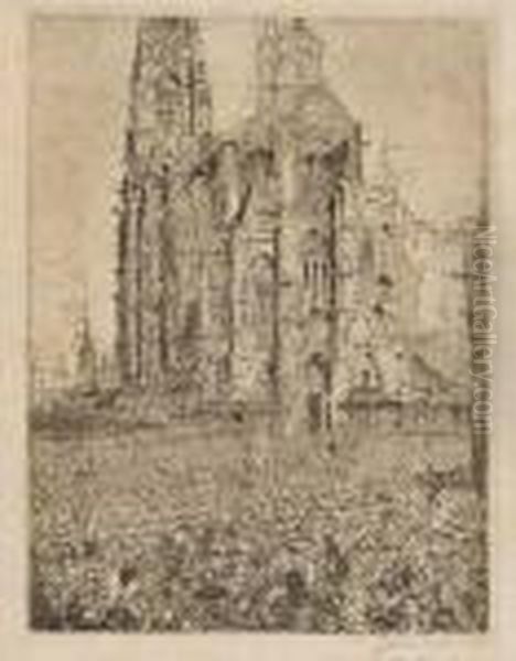 La Cathedrale (premiere Planche) Oil Painting by James Ensor