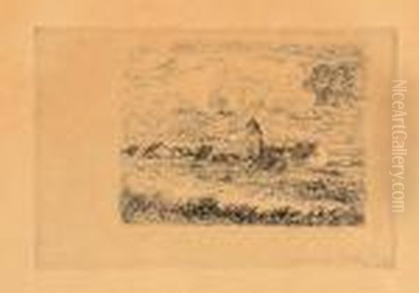 Petite Vue De Mariakerke Oil Painting by James Ensor