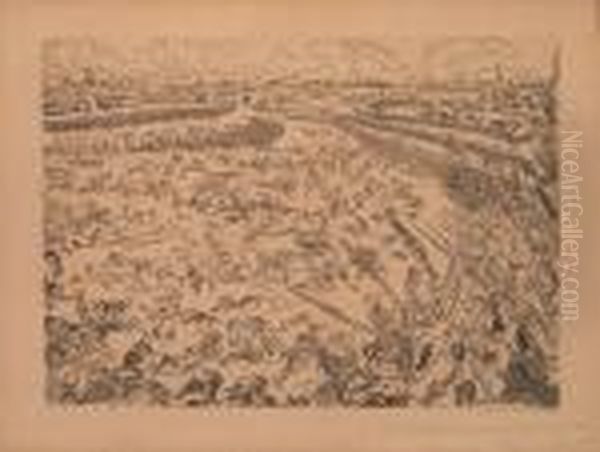 La Bataille Des Esperons D'or Oil Painting by James Ensor