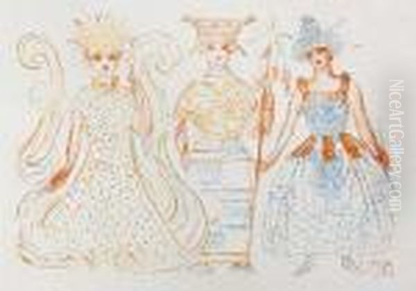 La Gamma D'amor Oil Painting by James Ensor