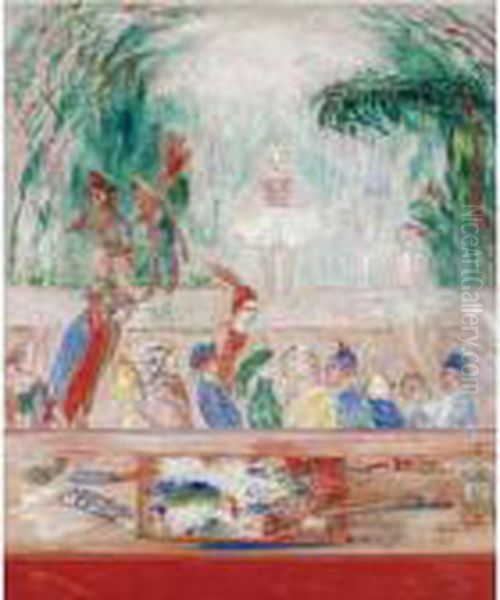 Property From A Private European Collection
 

 
 
 

 
 Rayons De Palette Oil Painting by James Ensor