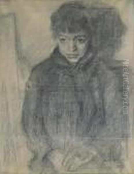 Le Gamin Oil Painting by James Ensor