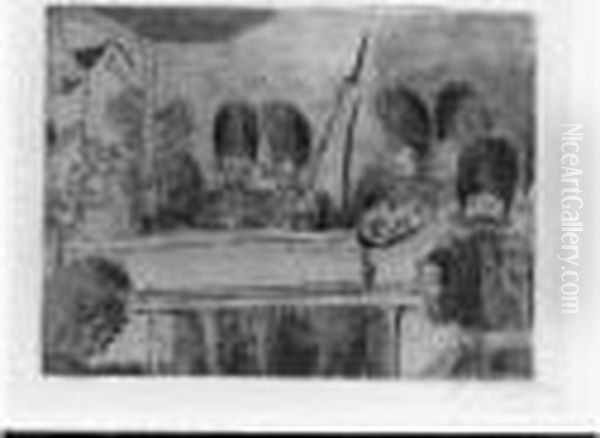 Les Gendarmes Oil Painting by James Ensor