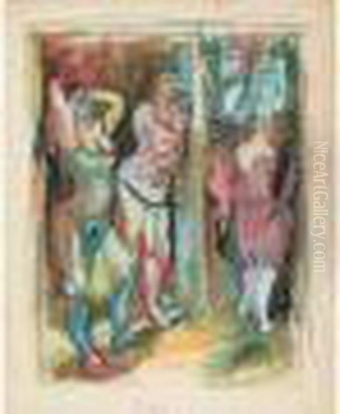 Etudie A
 Munich, Puis Arrive A Paris En 1911. A Montparnasse, Il Suit Les
 Cours D'une Academie Libre Et Reside A La Ruche Ou Il Se Lie A
 Kremegne, Modigliani Et Soutine. Deporte En Allemagne, Epstein
 Disparait En Oil Painting by Henri Epstein