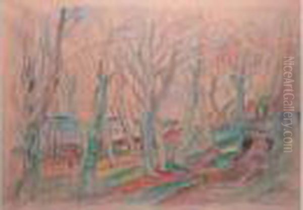 Etudie A
 Munich, Puis Arrive A Paris En 1911. A Montparnasse, Il Suit Les
 Cours D'une Academie Libre Et Reside A La Ruche Ou Il Se Lie A
 Kremegne, Modigliani Et Soutine. Deporte En Allemagne, Epstein
 Disparait En Oil Painting by Henri Epstein