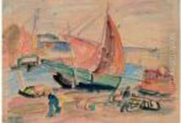 Etudie A
 Munich, Puis Arrive A Paris En 1911. A Montparnasse, Il Suit Les
 Cours D'une Academie Libre Et Reside A La Ruche Ou Il Se Lie A
 Kremegne, Modigliani Et Soutine. Deporte En Allemagne, Epstein
 Disparait En Oil Painting by Henri Epstein