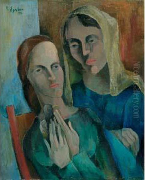 Etudie A
 Munich, Puis Arrive A Paris En 1911. A Montparnasse, Il Suit Les
 Cours D'une Academie Libre Et Reside A La Ruche Ou Il Se Lie A
 Kremegne, Modigliani Et Soutine. Deporte En Allemagne, Epstein
 Disparait En Oil Painting by Henri Epstein