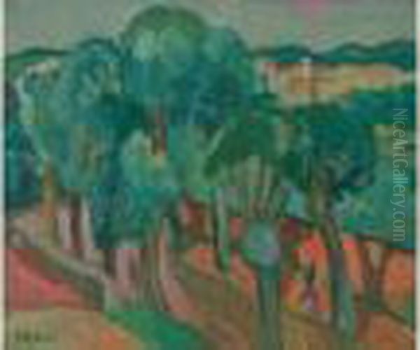 Ne Le 20 Juin 1892 A Lodz En 
Pologne, Henri Epstein Etudie A Munich, Puis Arrive A Paris En 1911. A 
Montparnasse, Il Suit Les Cours D'une Academie Libre Et Reside A La 
Ruche Ou Il Se Lie A Kremegne, Modigliani Et Soutine. Deporte En 
Allemagne, Eps Oil Painting by Henri Epstein