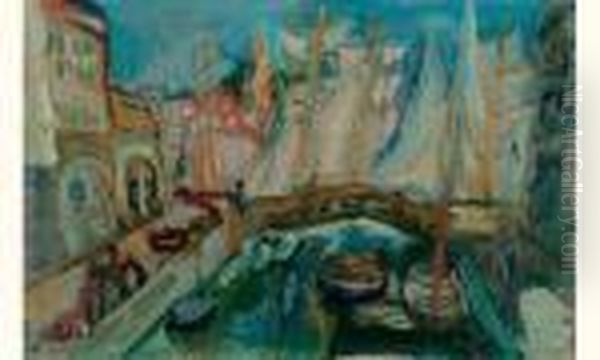 Ne Le 20 Juin 1892 A Lodz En 
Pologne, Henri Epstein Etudie A Munich, Puis Arrive A Paris En 1911. A 
Montparnasse, Il Suit Les Cours D'une Academie Libre Et Reside A La 
Ruche Ou Il Se Lie A Kremegne, Modigliani Et Soutine. Deporte En 
Allemagne, Eps Oil Painting by Henri Epstein