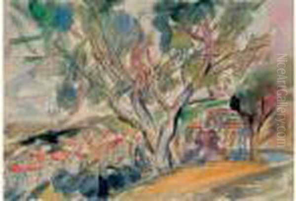 Ne Le 20 Juin 1892 A Lodz En 
Pologne, Henri Epstein Etudie A Munich, Puis Arrive A Paris En 1911. A 
Montparnasse, Il Suit Les Cours D'une Academie Libre Et Reside A La 
Ruche Ou Il Se Lie A Kremegne, Modigliani Et Soutine. Deporte En 
Allemagne, Eps Oil Painting by Henri Epstein