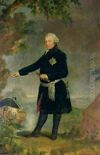 Portrait of Frederick II 1712-86 the Great 1772 Oil Painting by Anna Dorothea (Therbusch) Lisiewska