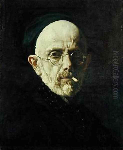 Self Portrait Oil Painting by Henri Lehmann