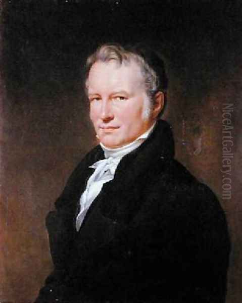 Baron Alexander von Humboldt 1769-1859 Oil Painting by Henri Lehmann