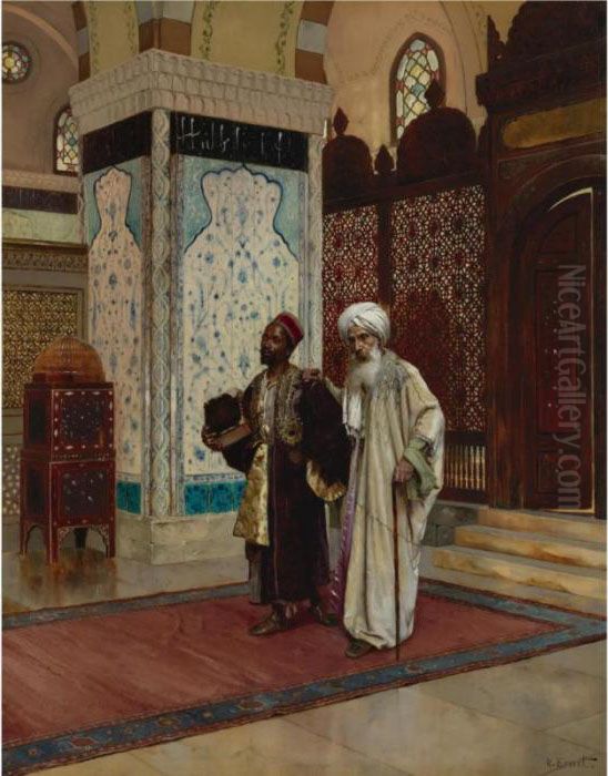 The Venerated Elder Oil Painting by Rudolph Ernst