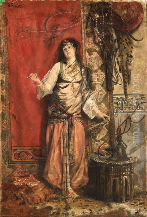 The Odalisque Oil Painting by Rudolph Ernst
