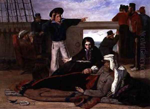 Nearing Home 1858 Oil Painting by John Dalbiac Luard