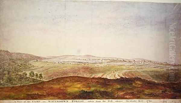 A Vire of the camp on Waterdown Forest Oil Painting by James the Younger Lambert