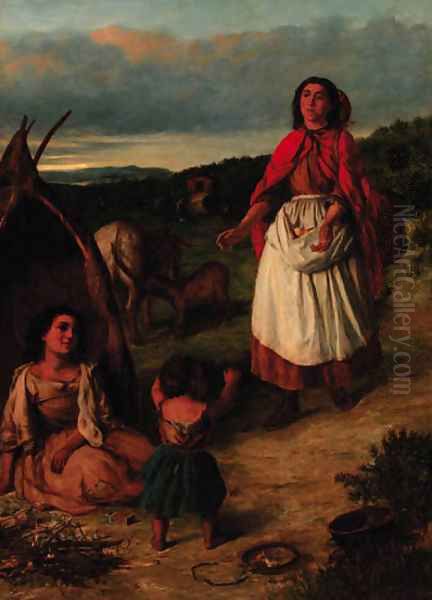 The reunion Oil Painting by Edwin Longsden Long