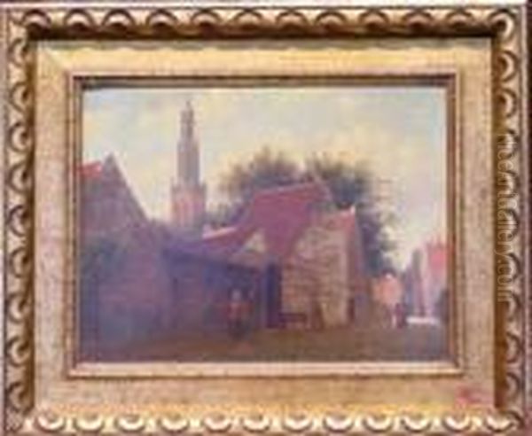 Dutch Street
Bears Signature Oil Painting by Adrianus Eversen