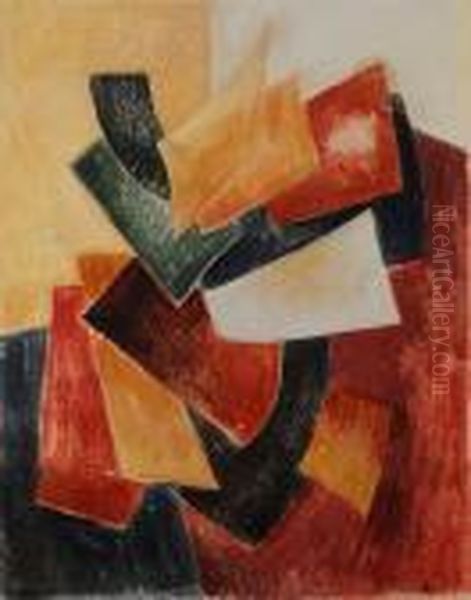 Abstrakte Komposition
 Aquarell Auf Papier Oil Painting by Alexandra Alexandrov Exter