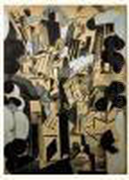 Na Oil Painting by Alexandra Alexandrov Exter