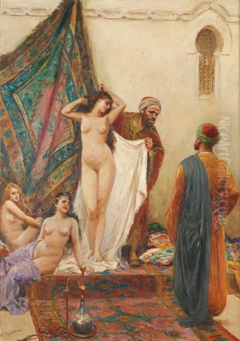 La Presentation Des Jeunes Esclaves Oil Painting by Fabbio Fabbi