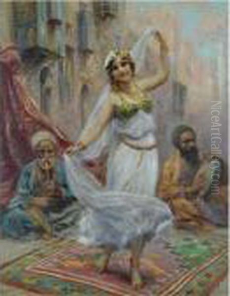 Oriental Dance Oil Painting by Fabbio Fabbi