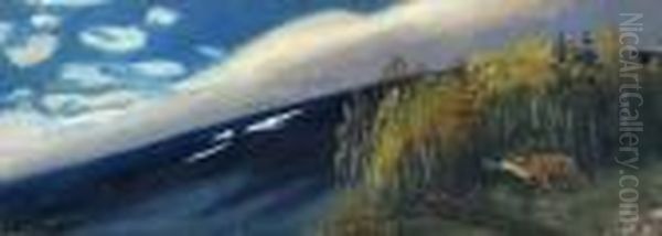 Pejzaz Jesienny, Lata 20. Xx W. Oil Painting by Julian Falat