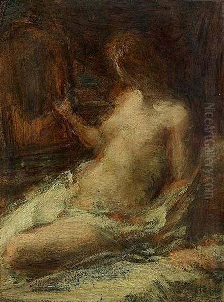 Le Lever Oil Painting by Ignace Henri Jean Fantin-Latour