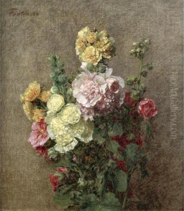 Property From An Important Private Collection
 

 
 
 

 
 Roses Tremieres Sans Vase Oil Painting by Ignace Henri Jean Fantin-Latour