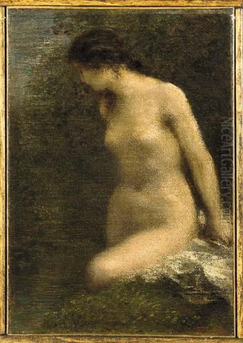 Petite Baigneuse Brune Oil Painting by Ignace Henri Jean Fantin-Latour