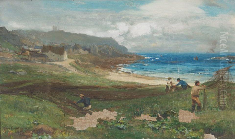Sennen Cove, Cornwall Oil Painting by David Farquharson