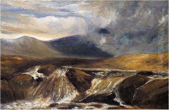The Highlands Oil Painting by Joseph Farquharson