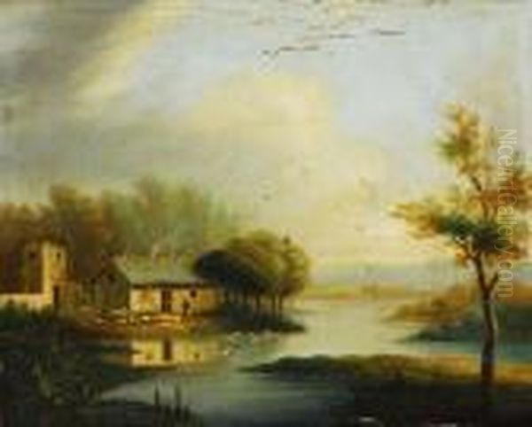 Paesaggio Oil Painting by Giovanni Fattori