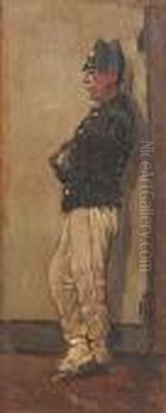 Der Soldat Oil Painting by Giovanni Fattori