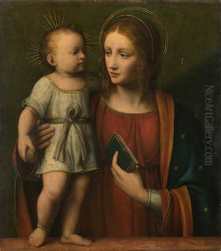 The Virgin and Child Oil Painting by Bernardino Luini
