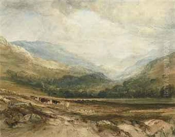 Glen Lochay, Near Killin, Perthshire, Scotland Oil Painting by Anthony Vandyke Copley Fielding