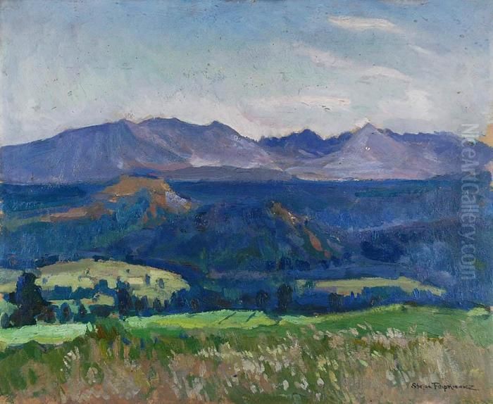 Pejzaz Gorski Oil Painting by Stefan Filipkiewicz