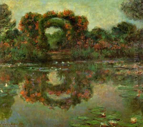 The Flowered Arches At Giverny Oil Painting by Claude Oscar Monet
