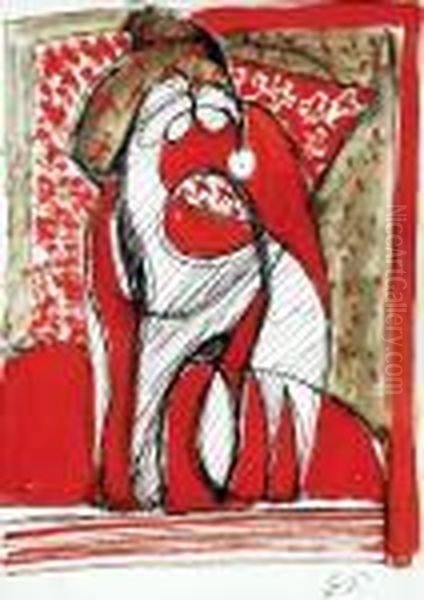 Hlava Oil Painting by Emil Filla